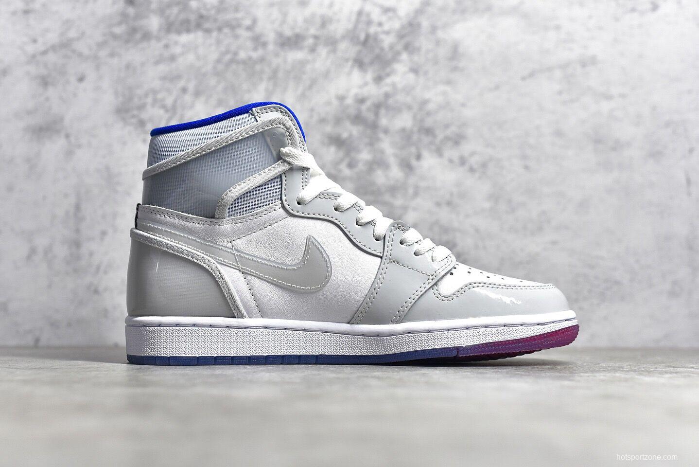 Jordan 1 Retro High Zoom White Racer Blue