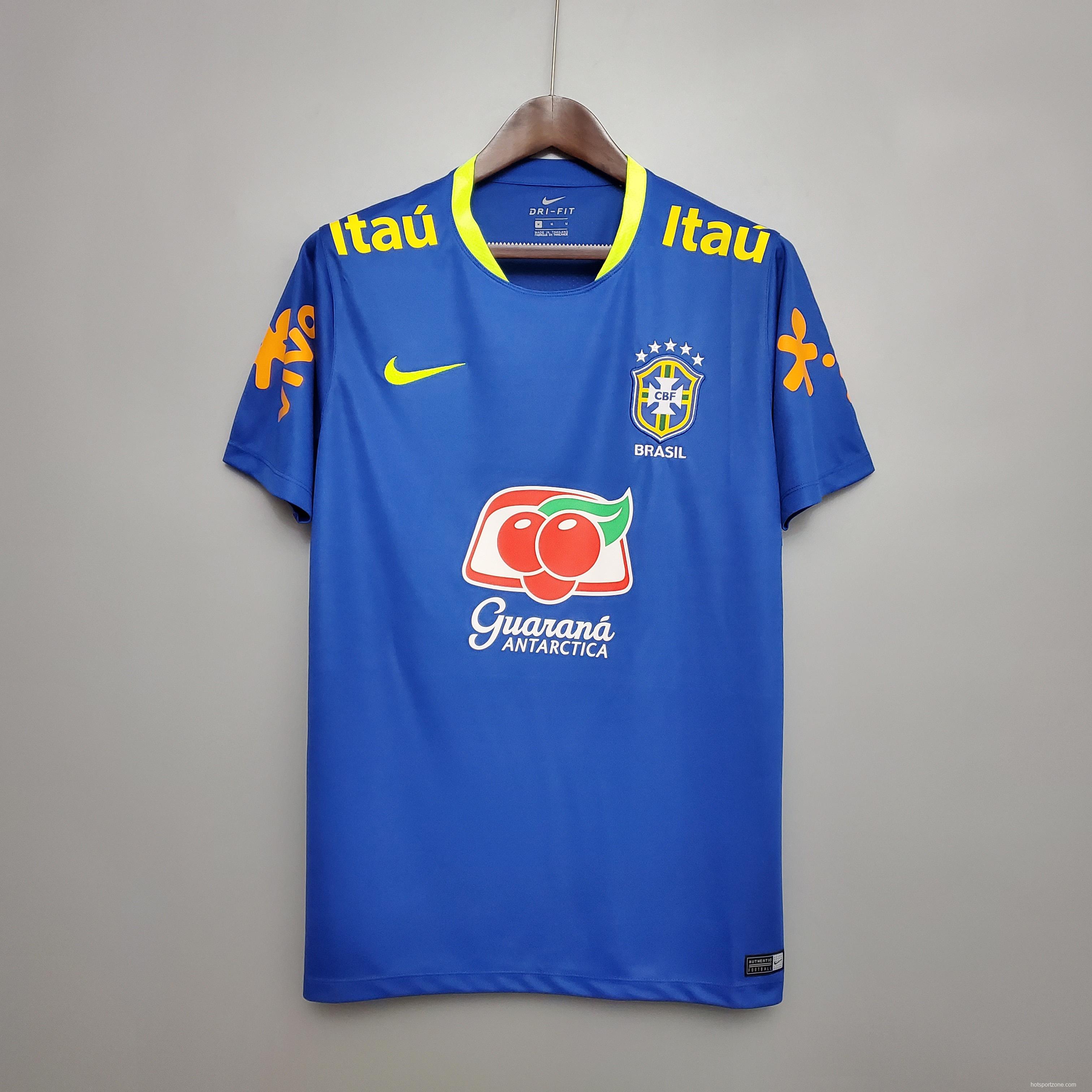 Brazil training suit blue Soccer Jersey