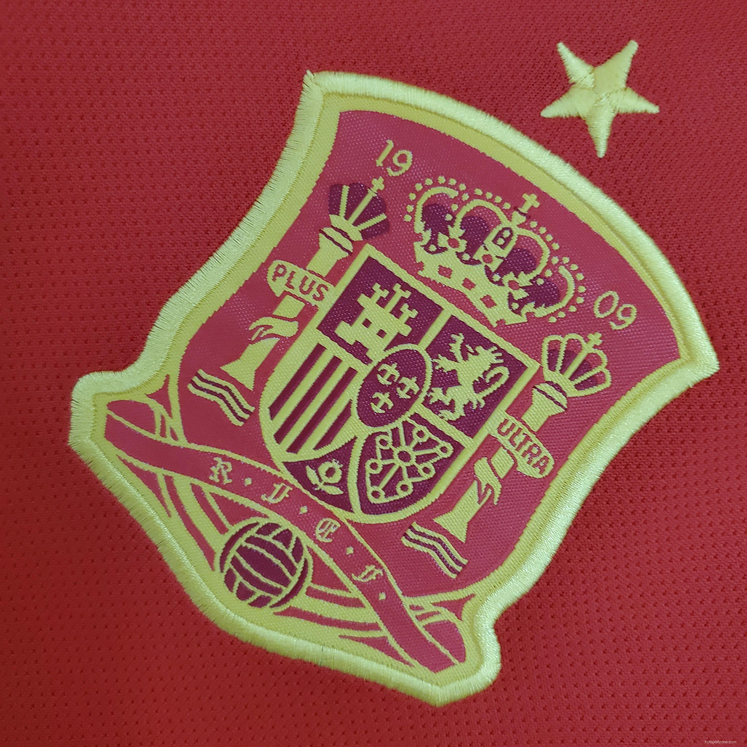 Retro Spain 2018 home Soccer Jersey