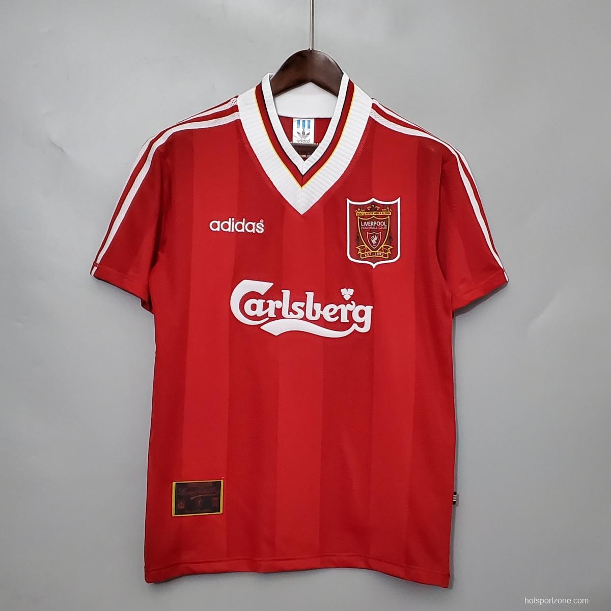 Retro 96/97 Liverpool home Soccer Jersey