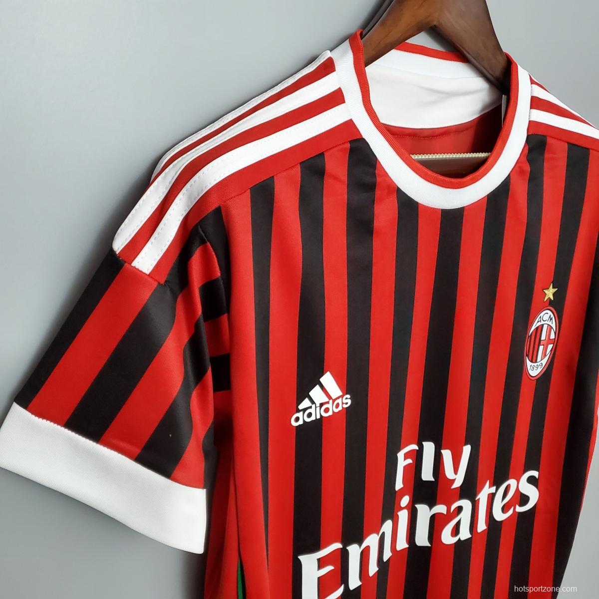 Retro 11/12 AC Milan home Soccer Jersey