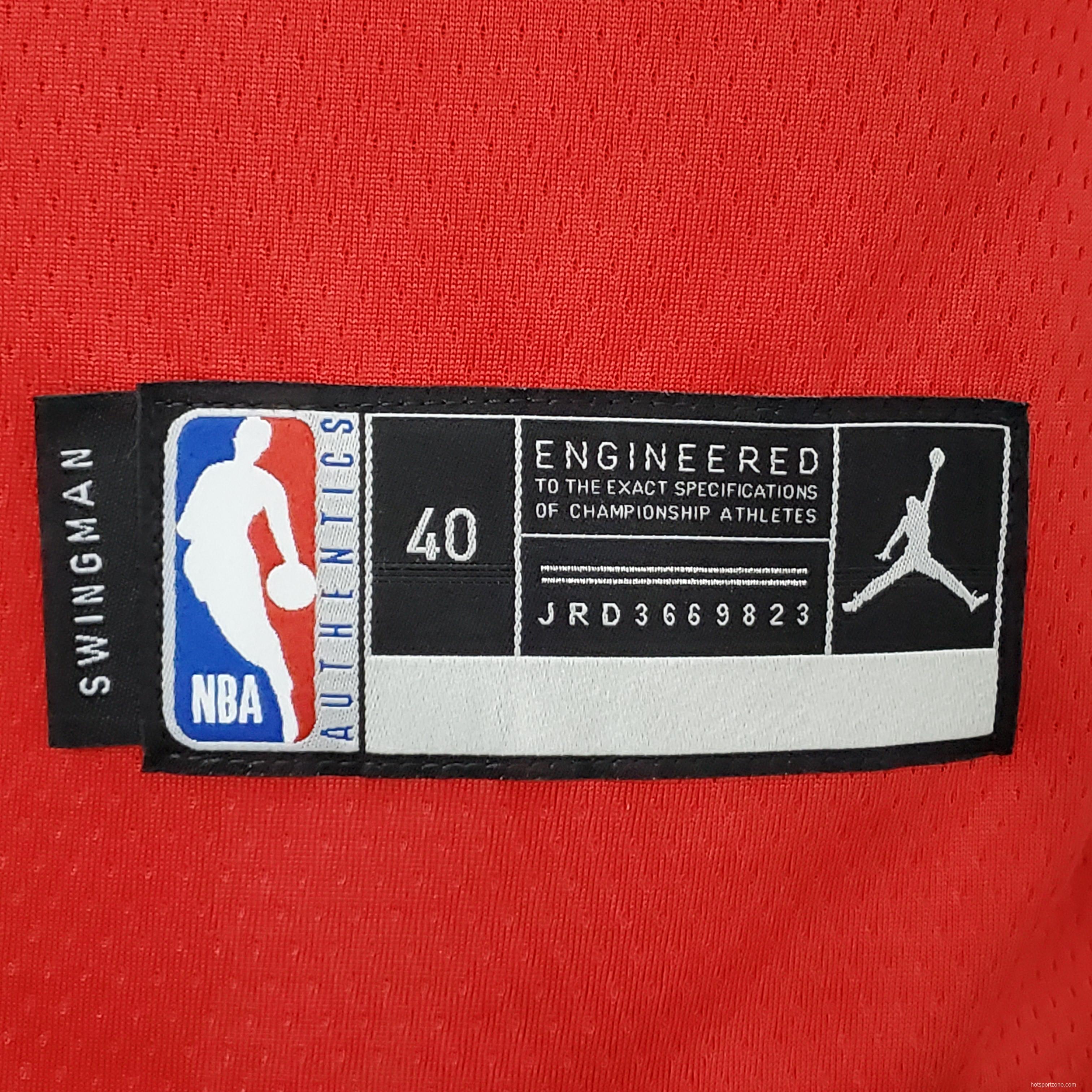 2021 MAXEY#0 76ers Jordan Themed Red NBA Jersey