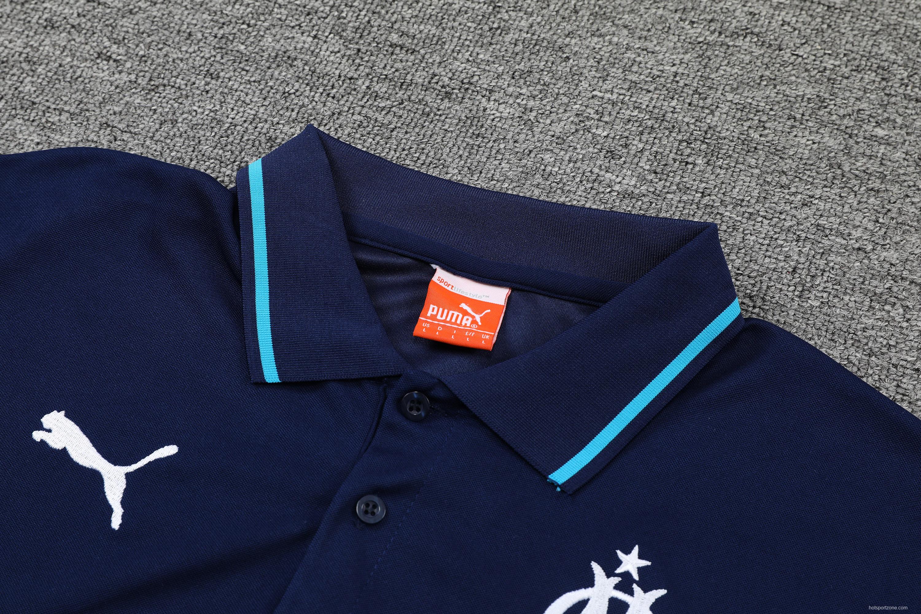 Olympique de Marseille POLO kit royal blue (not sold separately)