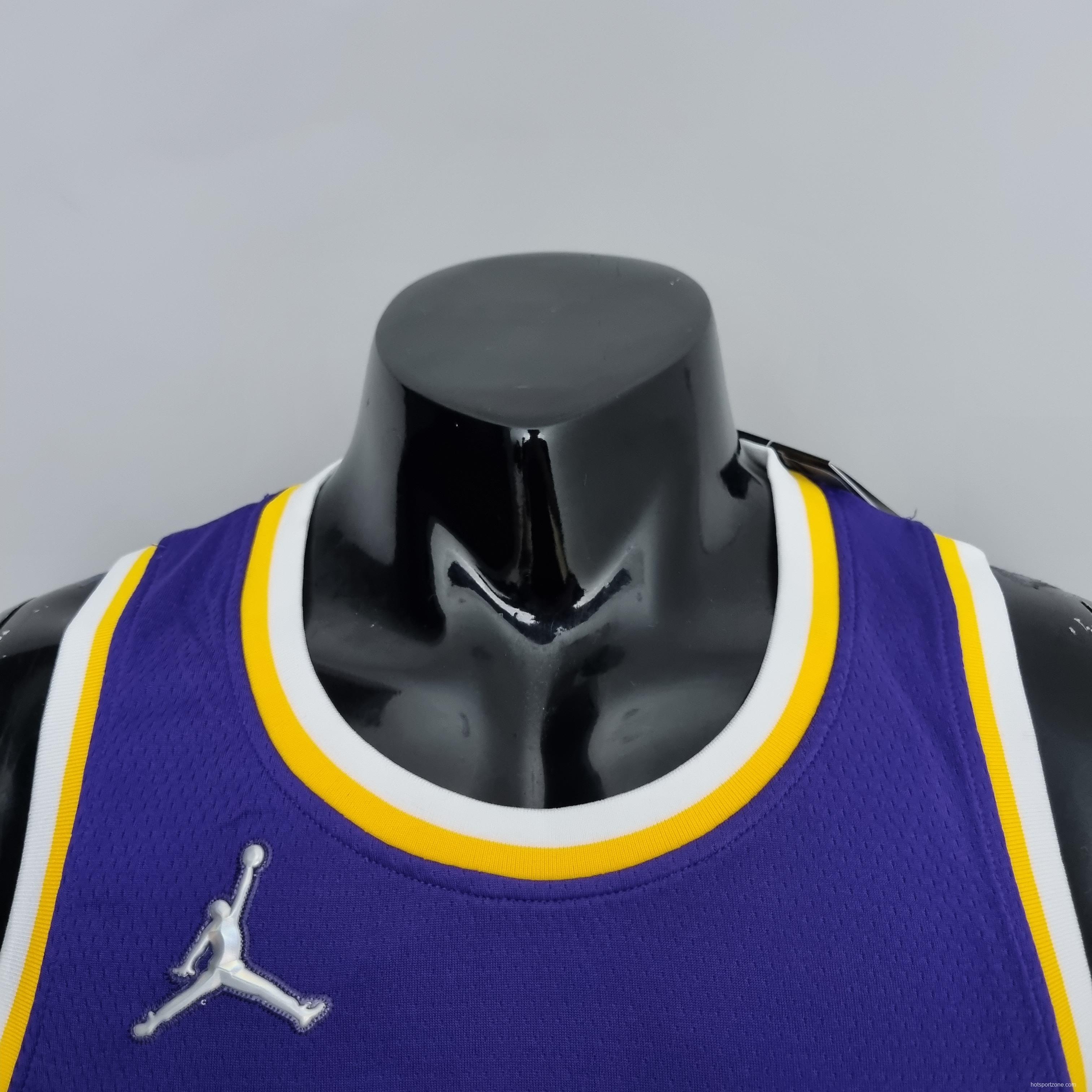 75th Anniversary Rondo #4 Los Angeles Lakers Jordan Purple NBA Jersey
