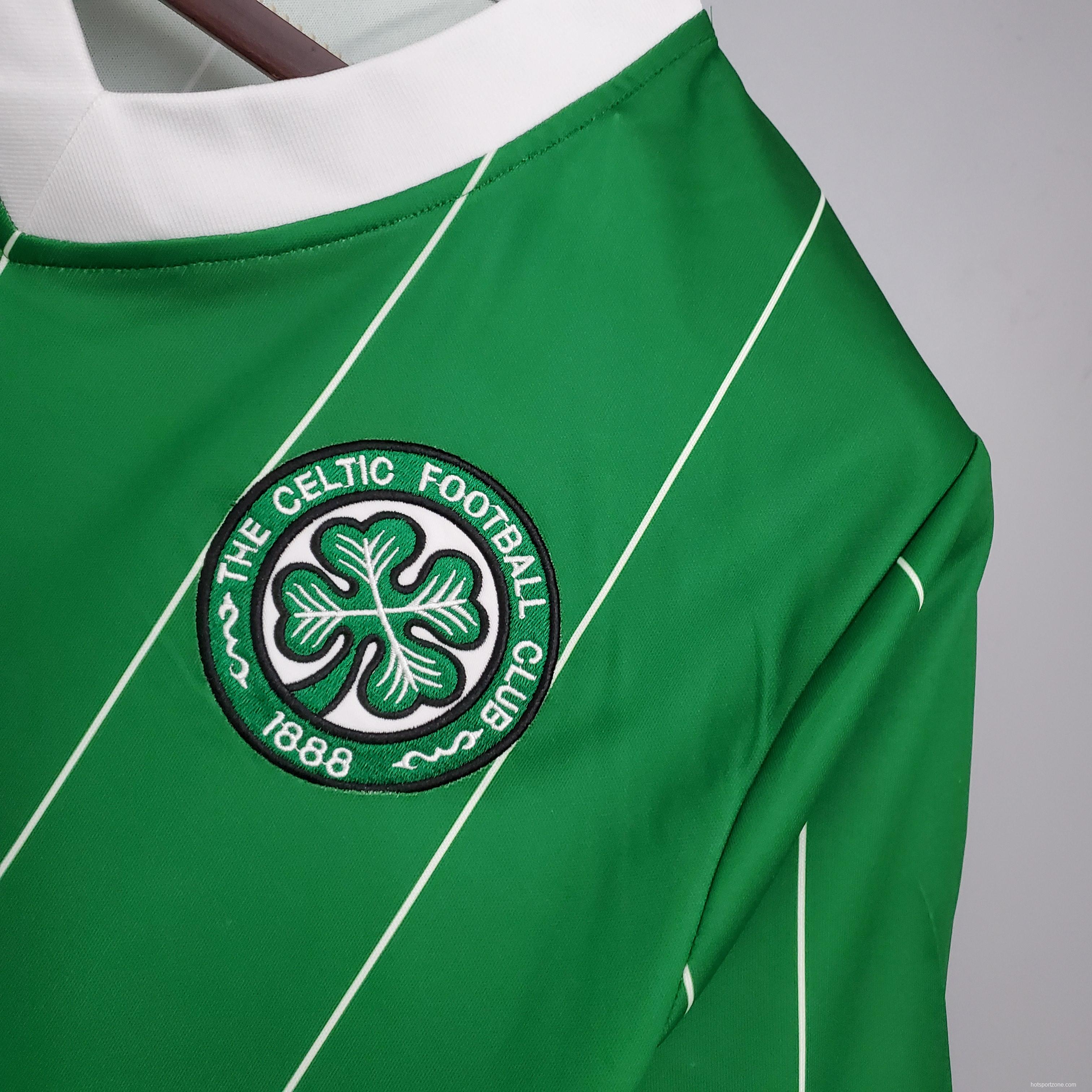 Retro 84/86 Celtic home Soccer Jersey