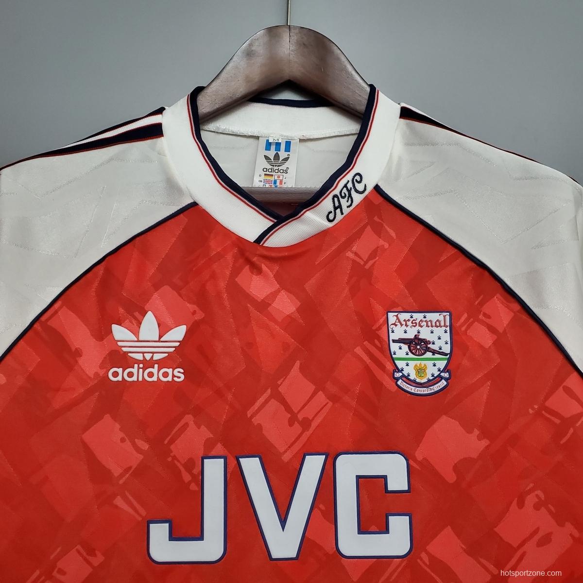 Retro 90/92 Arsenal home Soccer Jersey