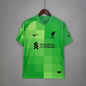 21/22 Goalkeeper Liverpool Green Soccer Jersey