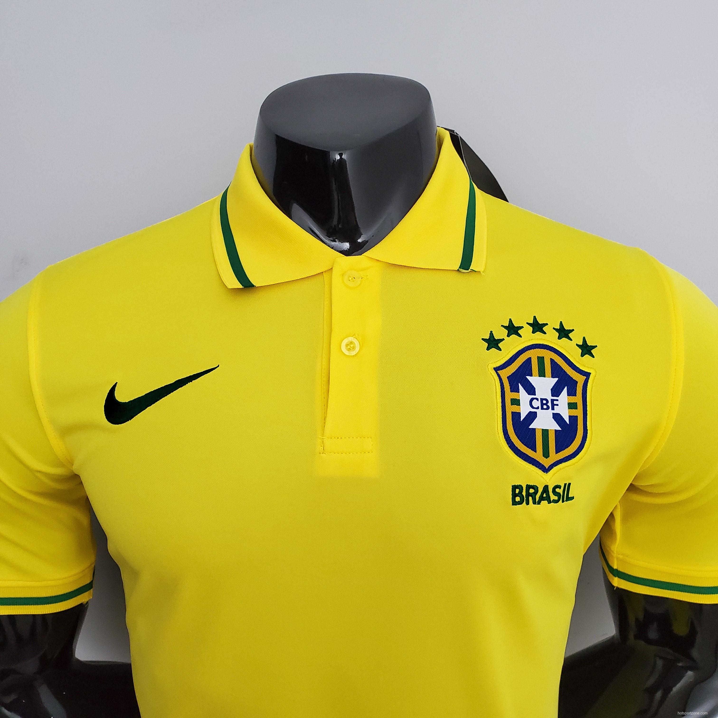 POLO Brazil Yellow Soccer Jersey