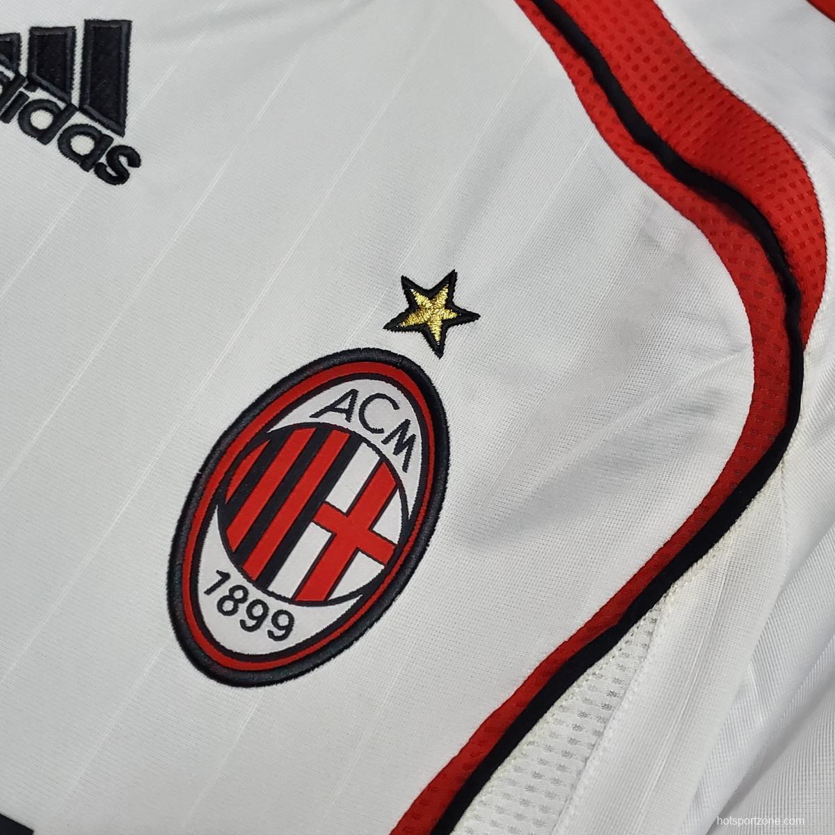 Retro AC Milan 06/07 AWAY Soccer Jersey