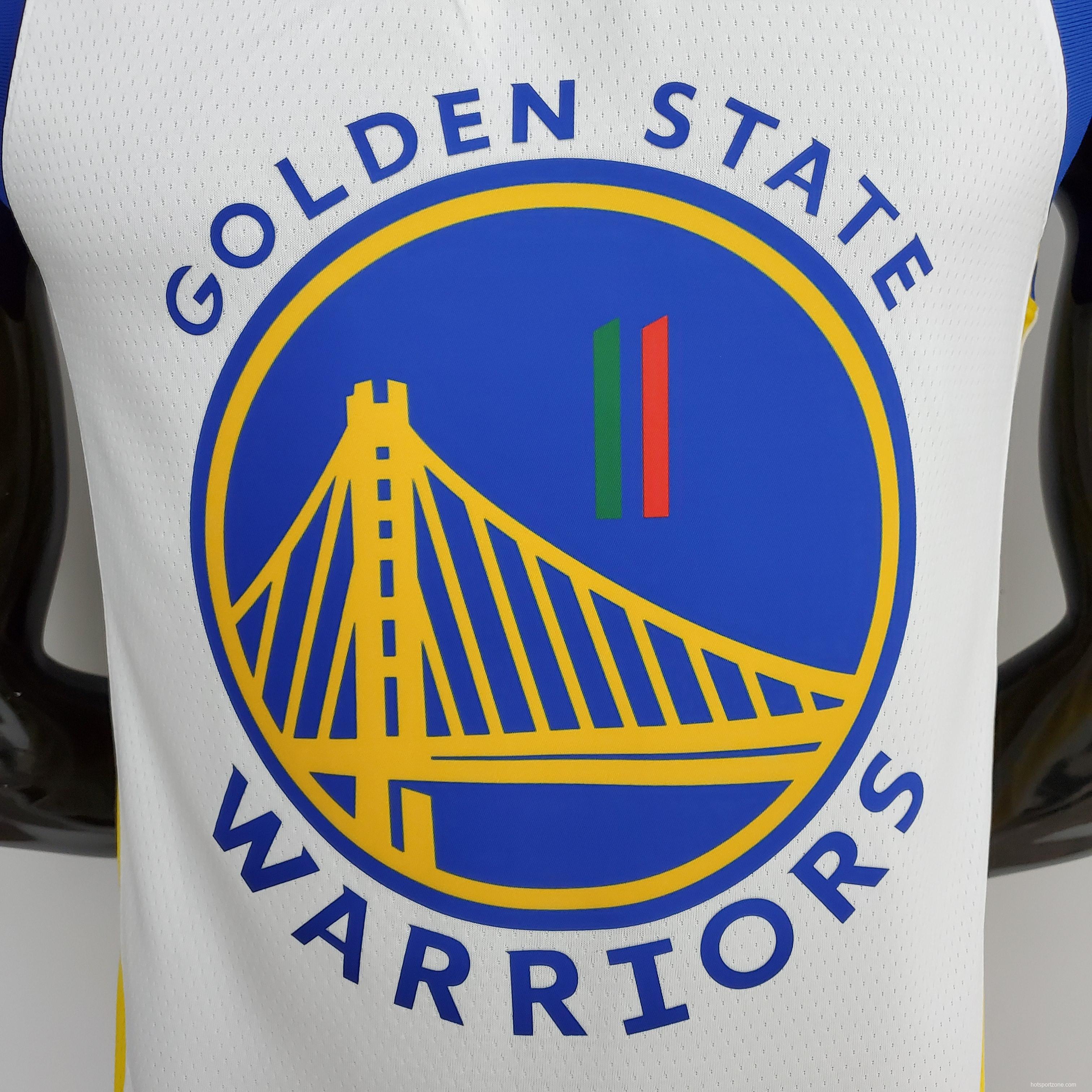 75th Anniversary Golden State Warriors Thompson #11 Mexico Edition White NBA Jersey