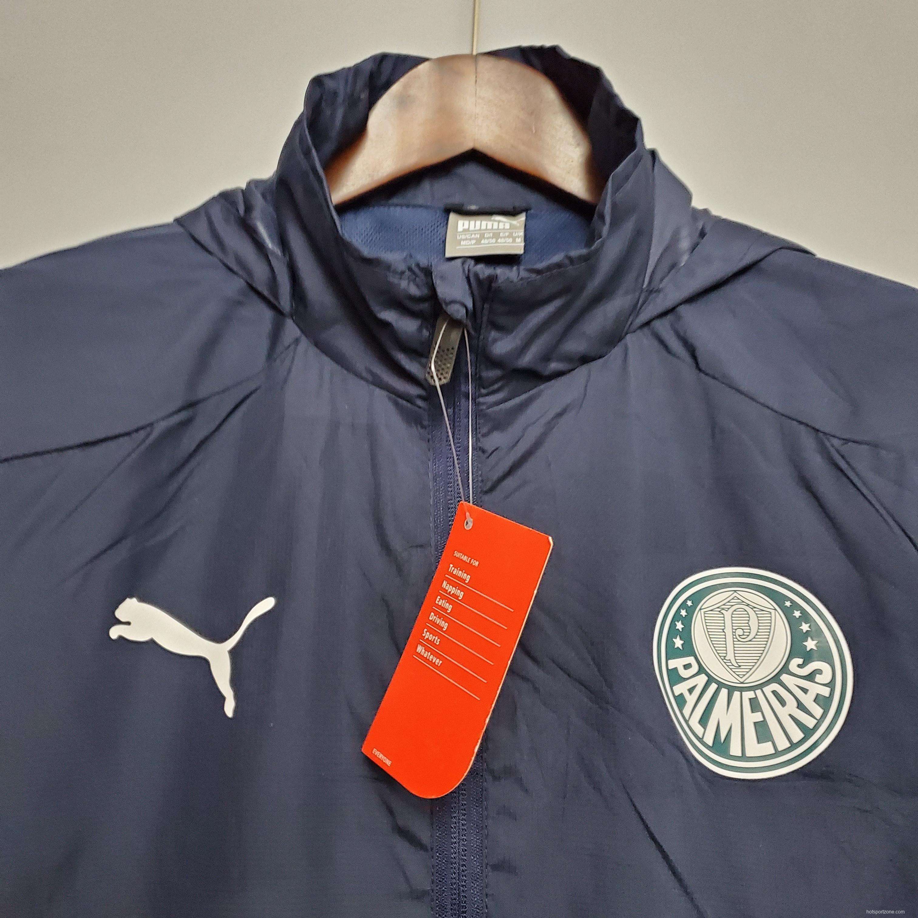 Windbreaker Palmeiras Royal Blue Soccer Jersey