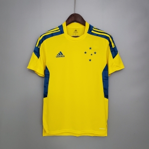 21/22 Cruzeiro training suit yellow Soccer Jersey