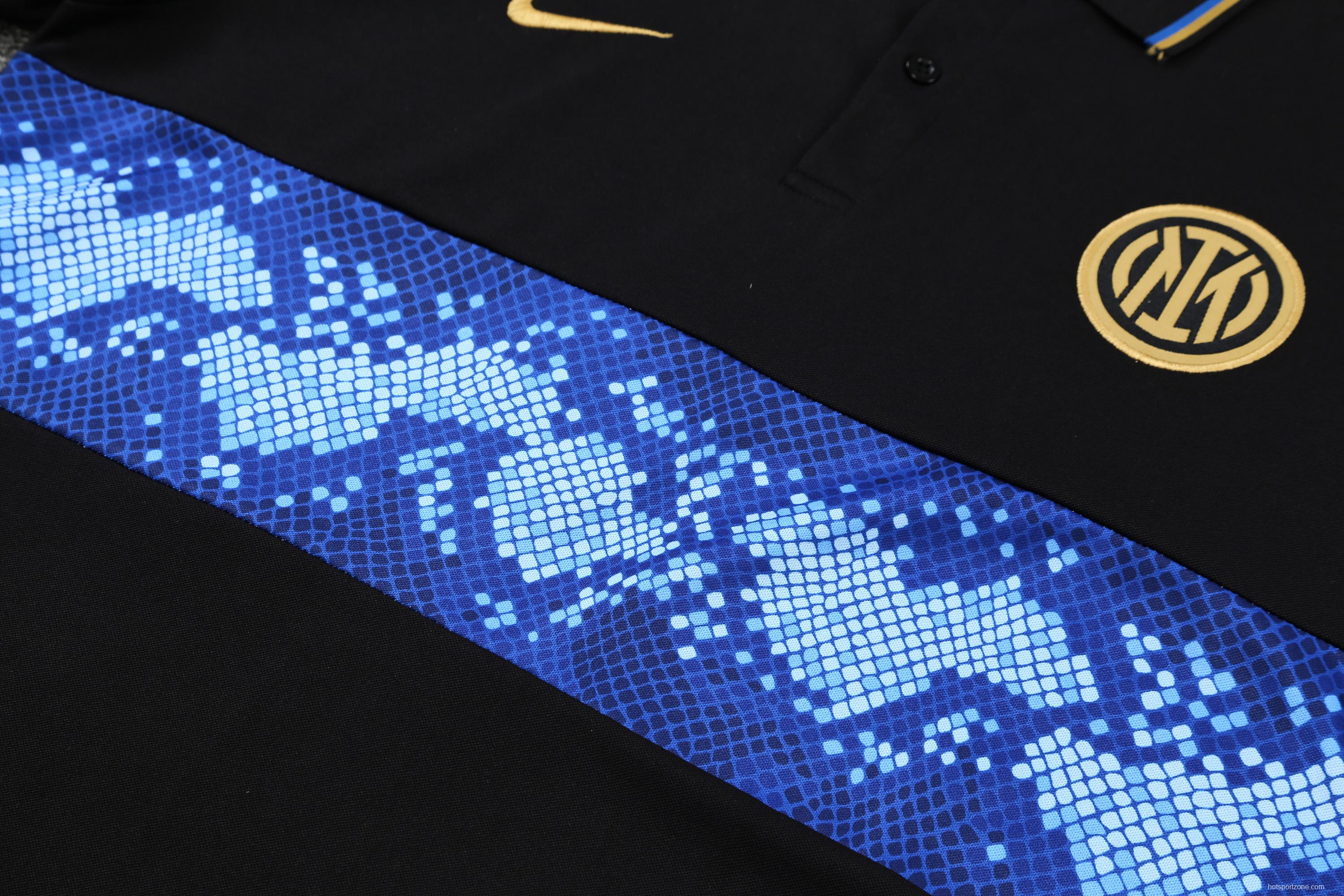 Inter Milan POLO kit black and blue pattern(not supported to be sold separately)