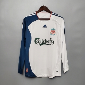 Retro 06/07 Long sleeve Liverpool away Soccer Jersey