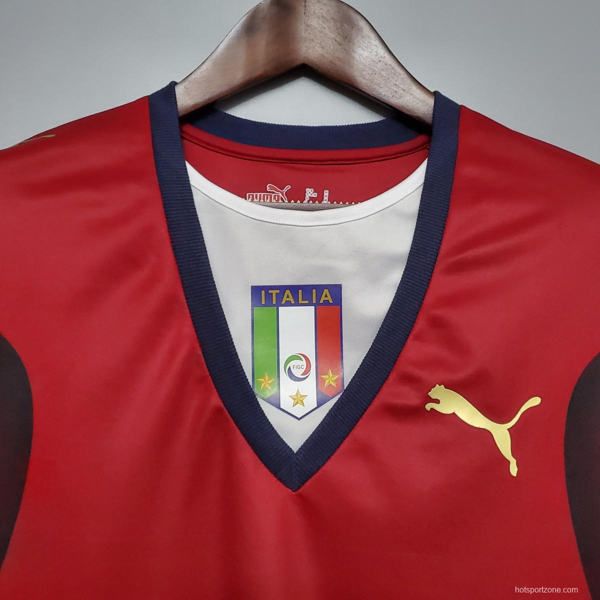 Retro 2006 Italy Red Soccer Jersey