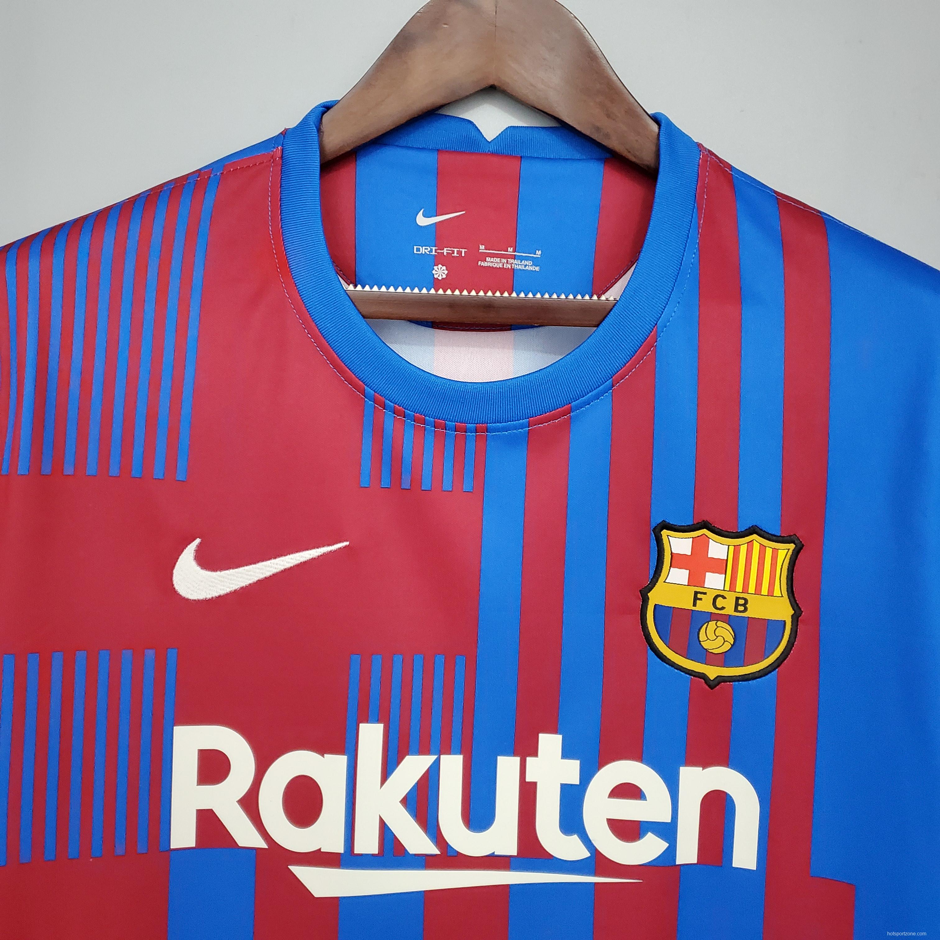 21/22 Barcelona home Soccer Jersey