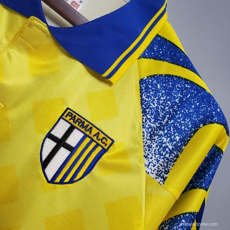 Retro Parma 95/97 Yellow Soccer Jersey