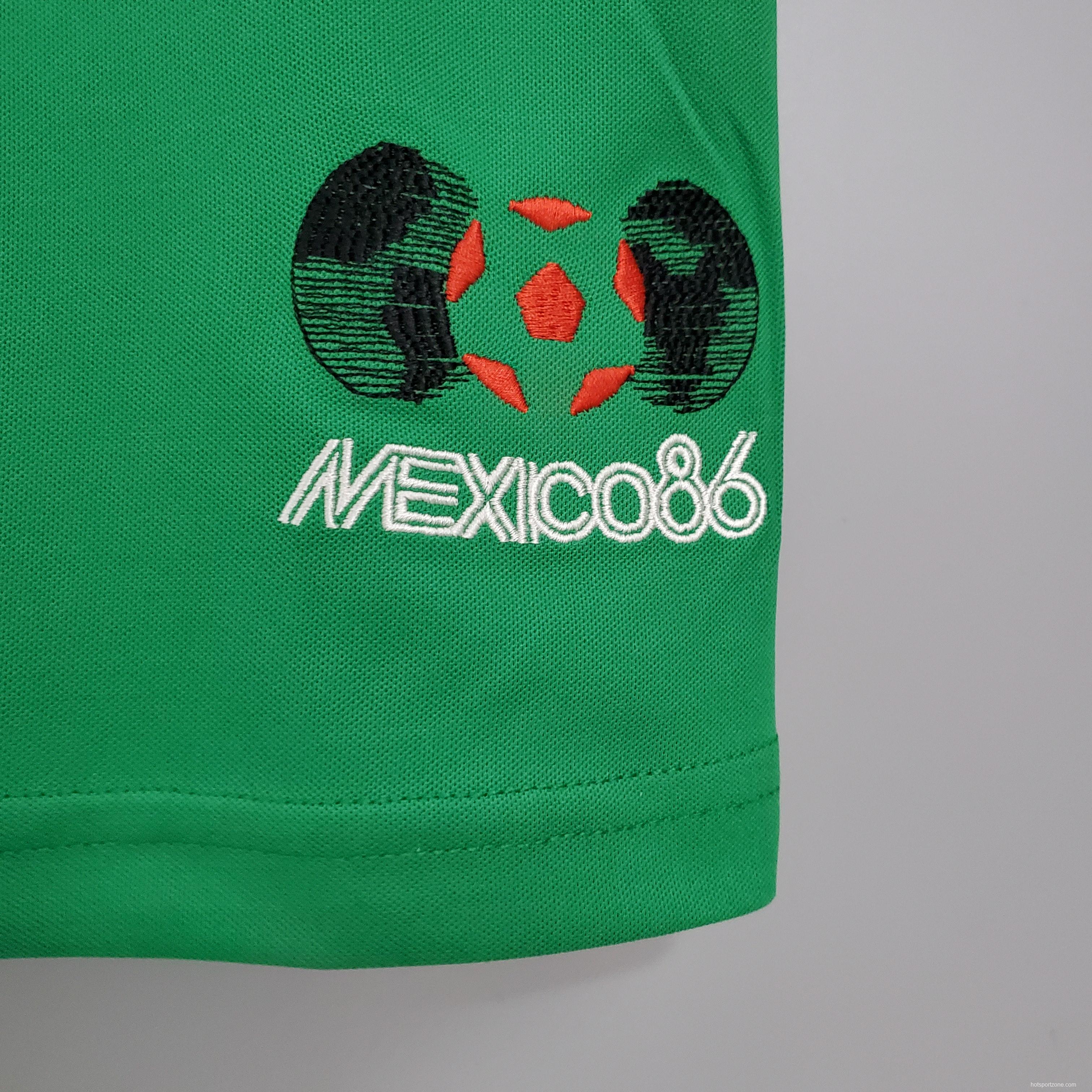 Retro Mexico 1986 home Soccer Jersey