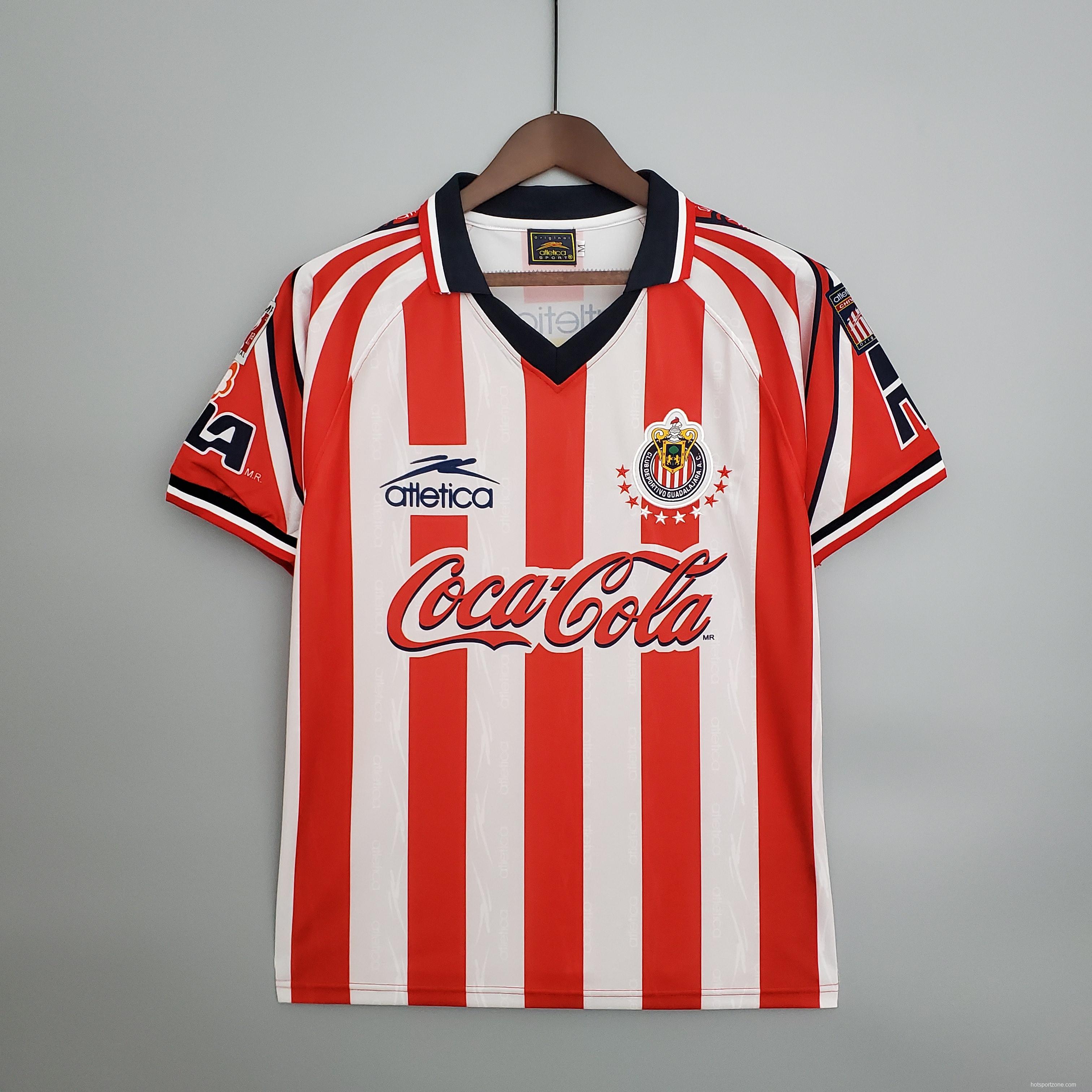 Retro 98/99 Chivas Guadalajara Home Soccer Jersey