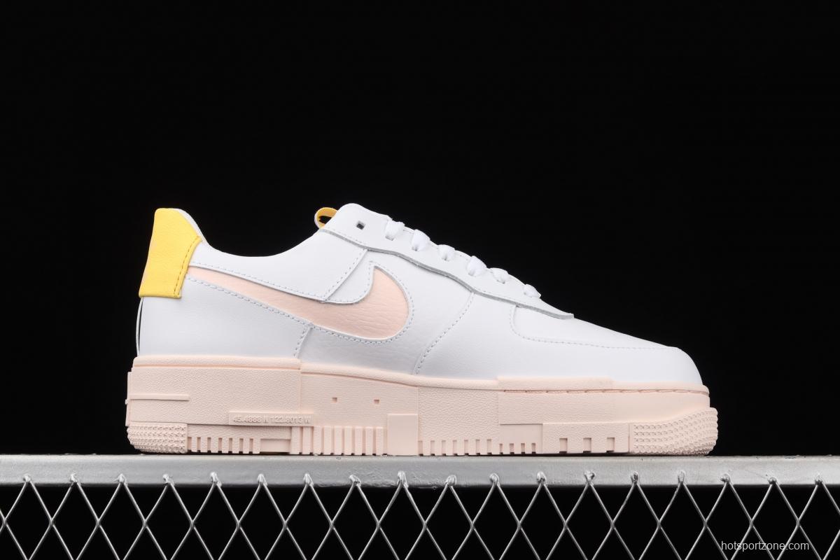 NIKE Air Force 1 Pixel deconstructs Leisure Board shoes DM3054-100 with low Top