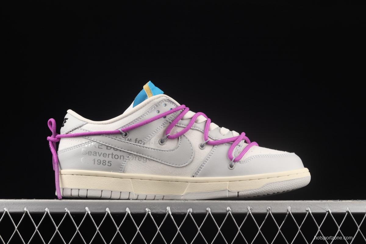 OFF-White x NIKE DUNK Low OW SB buckle rebound fashion casual board shoes DM1602-125