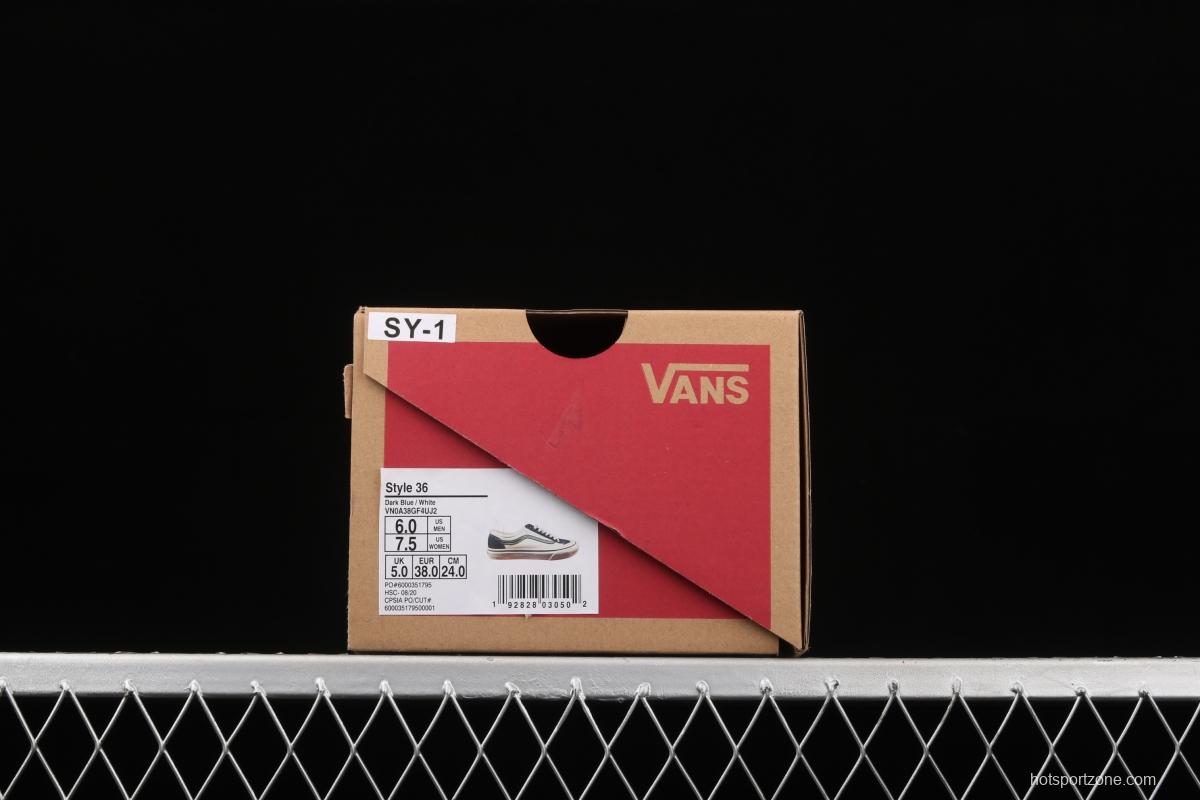 Vans Style 36 half-moon head half-crescent white low-top sports board shoes VN0A38GF4UJ2