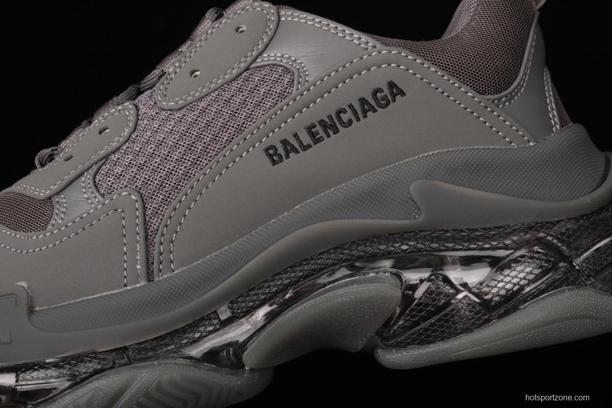 Balenciaga Triple S 3.0 three-generation retro casual running shoes full combination nitrogen crystal outsole A11801