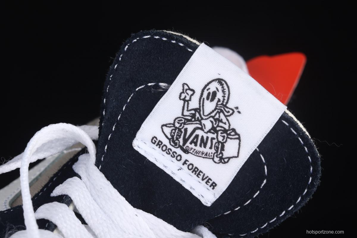 Vans SK8-Mid Pro side checkerboard small mark middle side professional skateboard shoes VN0A3WM32PD