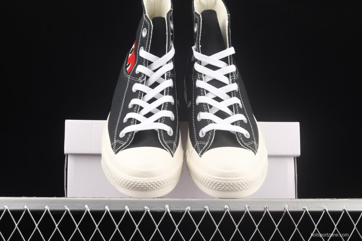 Converse All Star x CDG 2021 Sichuan Jiubao Ling co-named 1CL876 high-top casual board shoes.