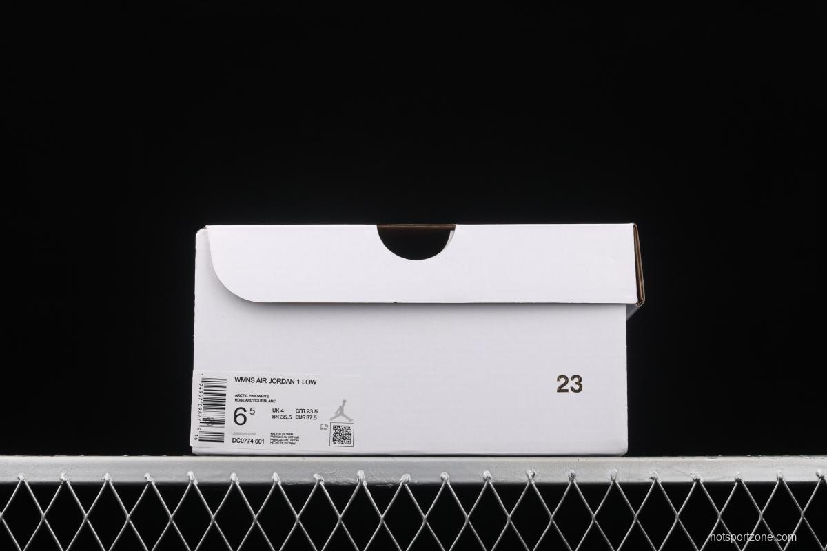 Air Jordan 1 Low raw rubber powder low top basketball shoes DC0774-601