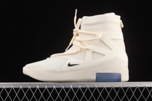 FOG x Air Fear of God 1 Oatmeal co-signed Gao Bang Pearl White Color AR4237-100