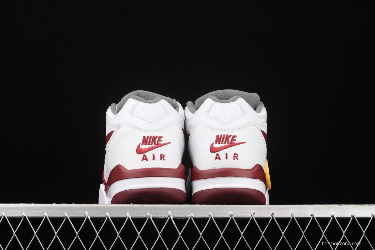 NIKE Air Flight 89 white and red air cushion basketball shoes DD1173-100