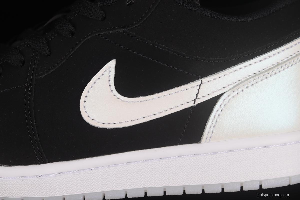 Air Jordan 1 Black and White Laser Low Top Retro Culture Basketball Shoes DH6931-001