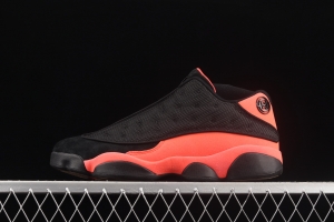 Clot x Air Jordan 13 Low INFRA-BRED 3 Guanxi co-signed low-gang cultural leisure sports basketball shoes black and red 3M AT3102-006