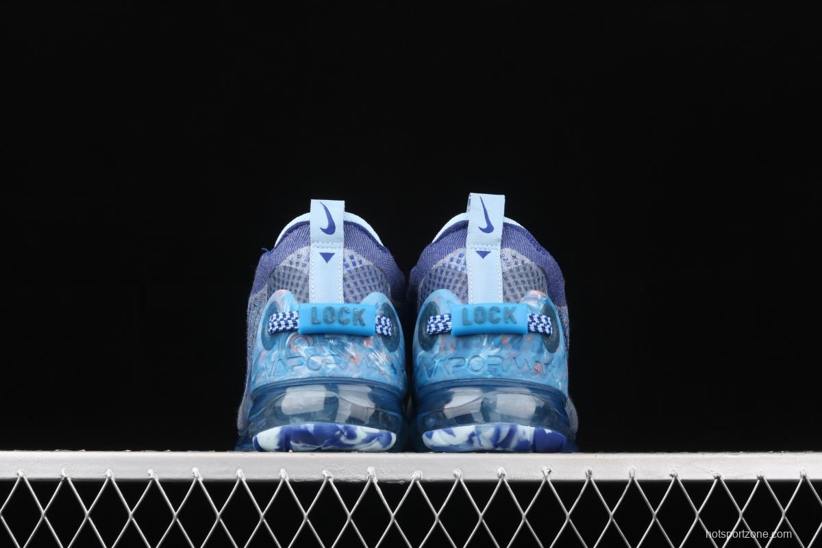 NIKE Air Vapormax 2020 Flyknit fly-woven fast tie full-palm air cushion jogging shoes CT1823-400