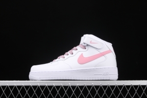 NIKE Air Force 11607 Mid white powder 3M reflective casual board shoes 366731-911