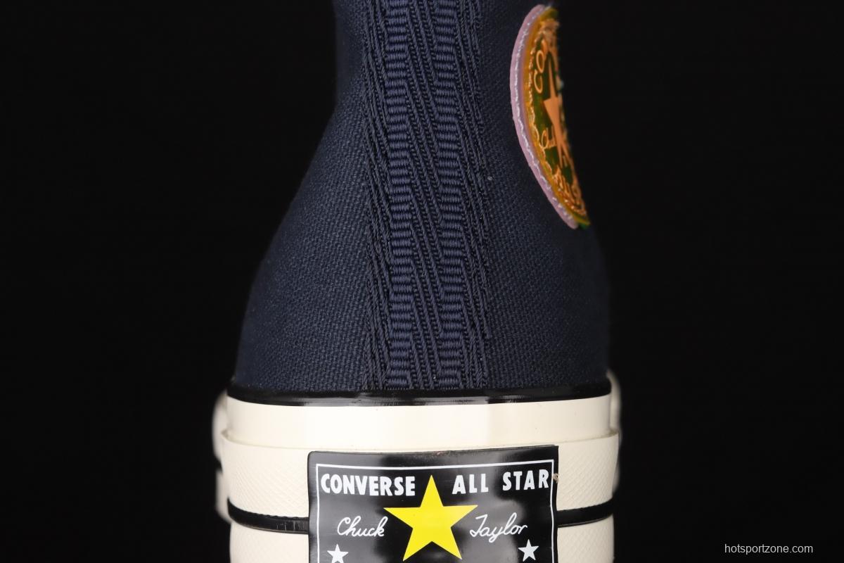 Converse 1970's soul city series Shanghai limited neon dark night blue high upper board shoes 170491C