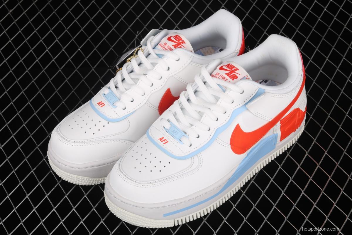 NIKE Air Force 1 ShAdidasow light weight heightened low-top board shoes CQ9503-100