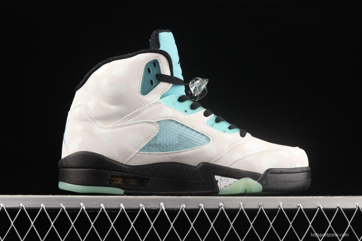 Air Jordan 5 Island Green Snow Leopard 3M reflective Allen Guo with CN2932-100s