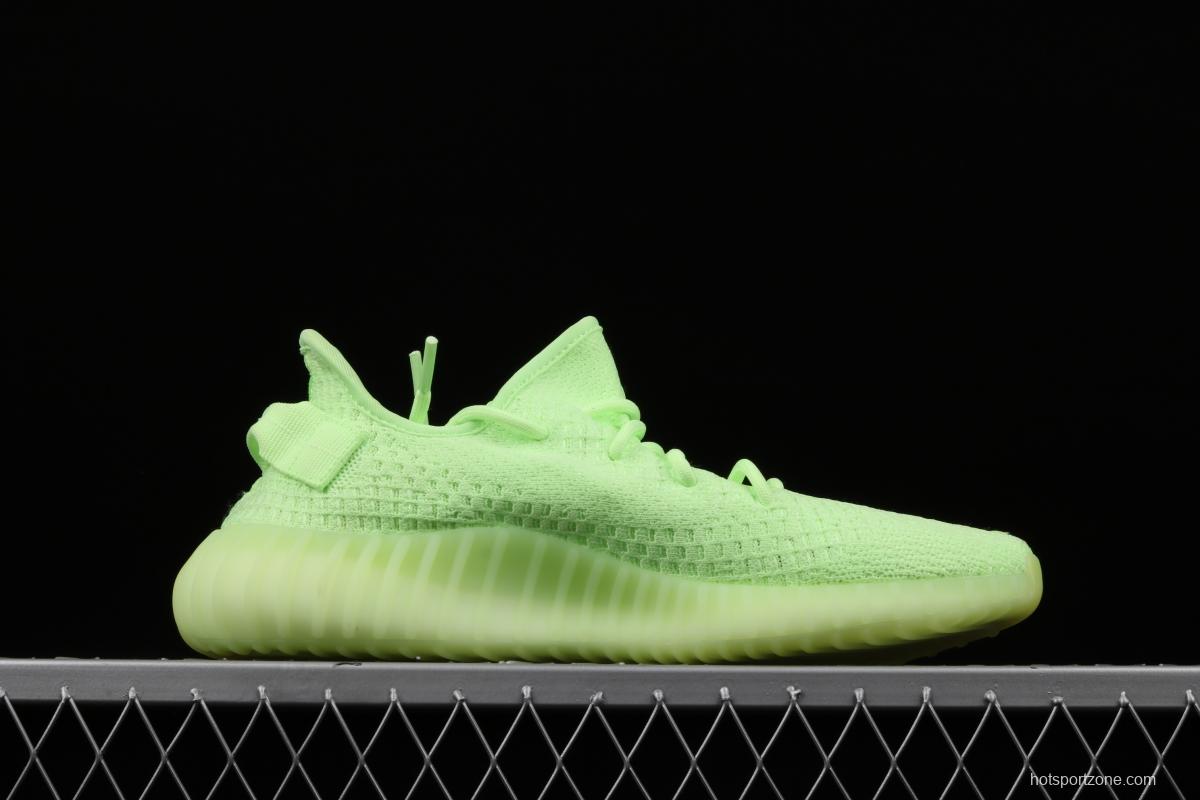 Adidas Yeezy 350 Boost V2 Gid EH5360 Darth Coconut 350 second generation luminous green color matching