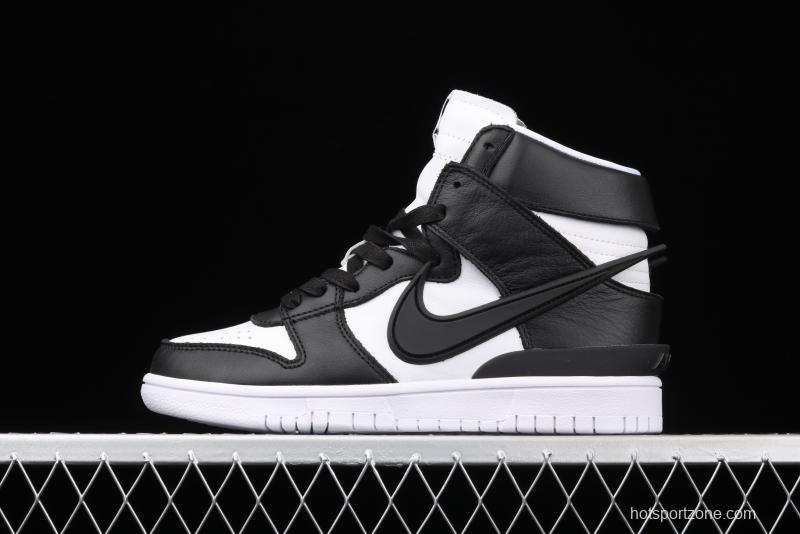 Ambush x NIKE DUNK High Black Wu Yifan Deng Ziqi same black and white high top casual board shoes CU7544-001