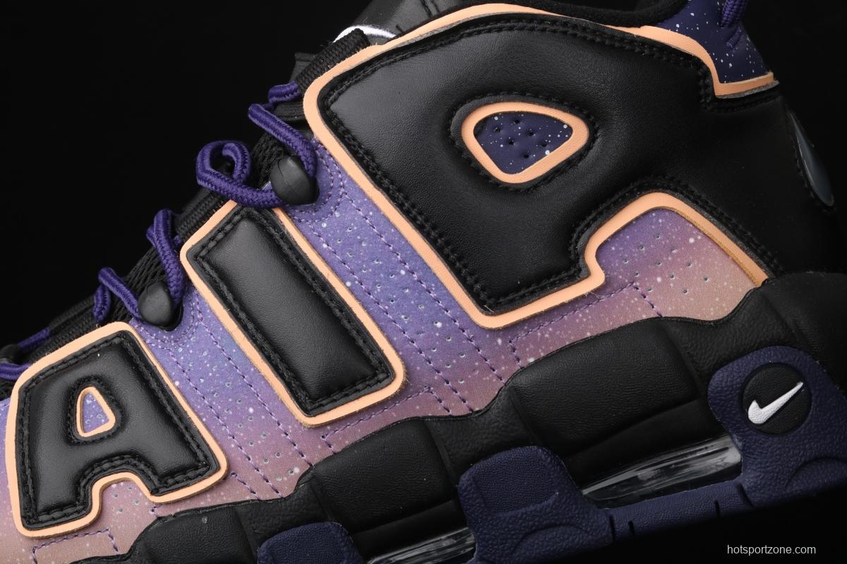NIKE Wmns Air More Uptempo Dusk To Dawn Starry Sky Purple Cloud Pippen Classic High Street Basketball shoes Series 553546-018