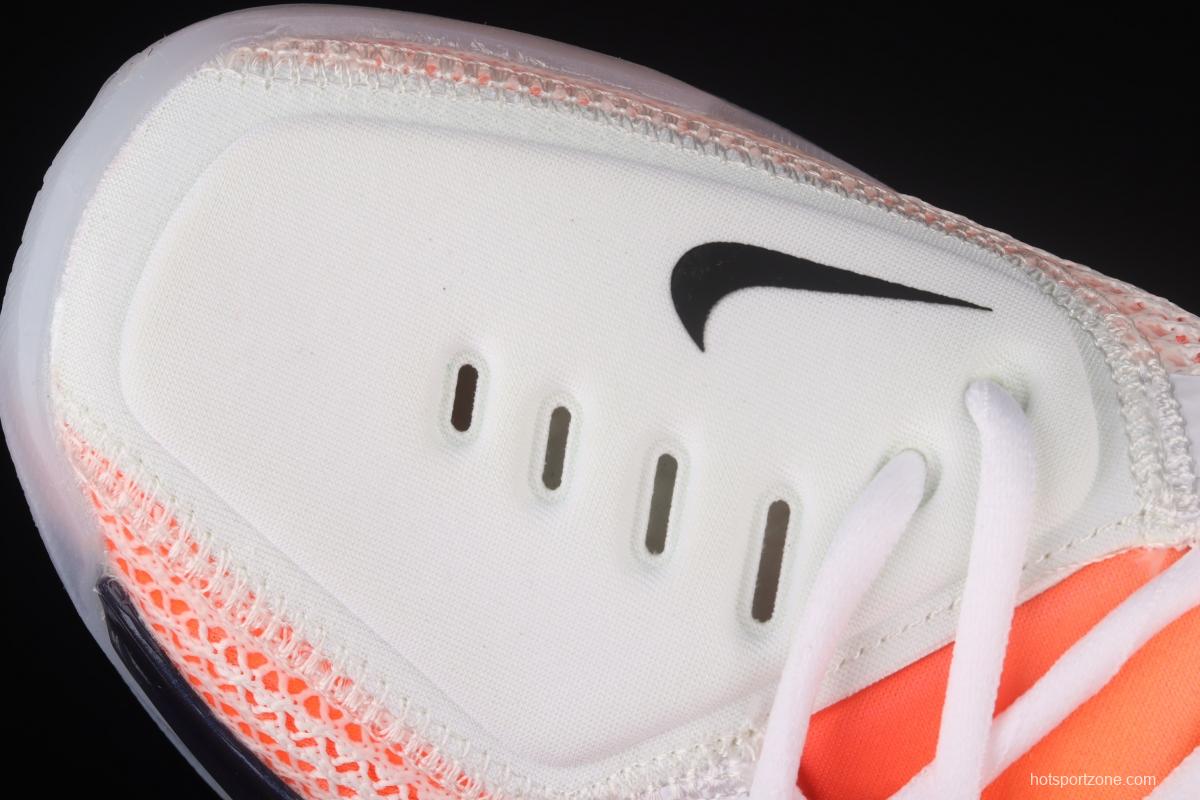 NIKE Air Zoom G.T.Cut EP White Orange Color matching Series Basketball shoes CZ0176-101