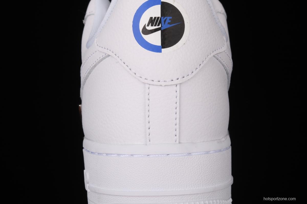 NIKE Air Force 11607 Low All white joint name small silver hook low-top casual board shoes CT1990-100