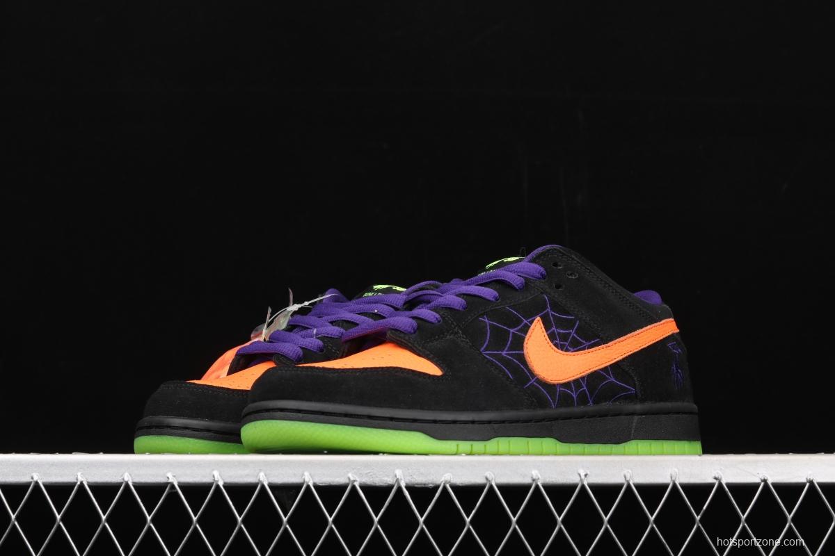 NIKE SB DUNK Low Night of Mischief Halloween themed low top skateboard shoes BQ6817-006