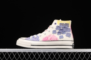 Converse 1970S Flower Series High Top Leisure Board shoes 570580C