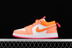 Air Jordan 1 Low apricot orange low side culture leisure sports shoes DJ0530-801