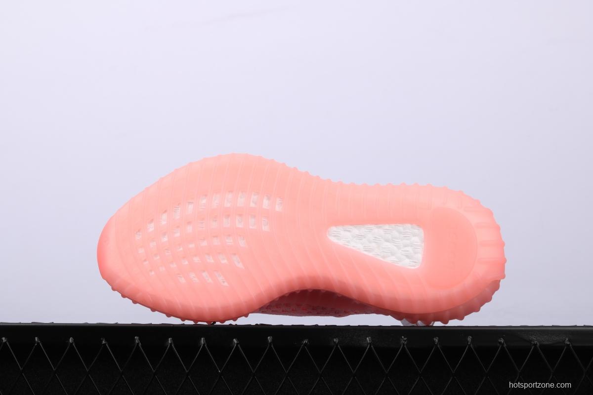 Adidas Yeezy 350 Boost V2 EG7498 Darth Coconut 350 second generation pink hollowed-out silk color matching