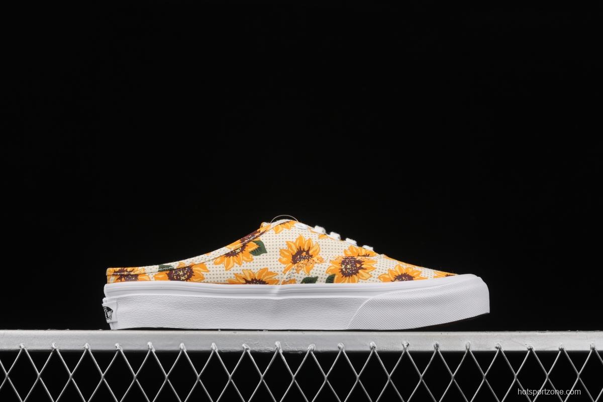 Vans Authentic Limited Edition clear Summer Daisy Sunflower Printing half-drag VN0A5HYP6SR