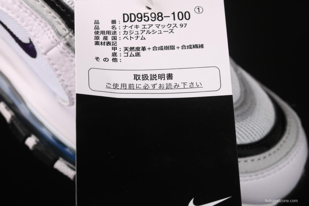 NIKE Air Max 97 bullet air cushion running shoes DD9598-100